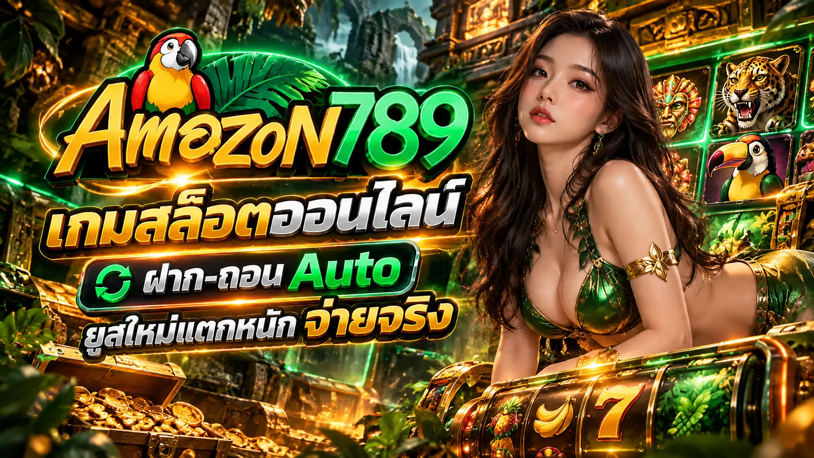 amazon 789 เกมสล็อตออนไลน์ ฝาก-ถอน Auto ยูสใหม่แตกหนัก จ่ายจริง
